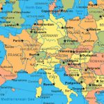 Карта Европы со странами и гродами